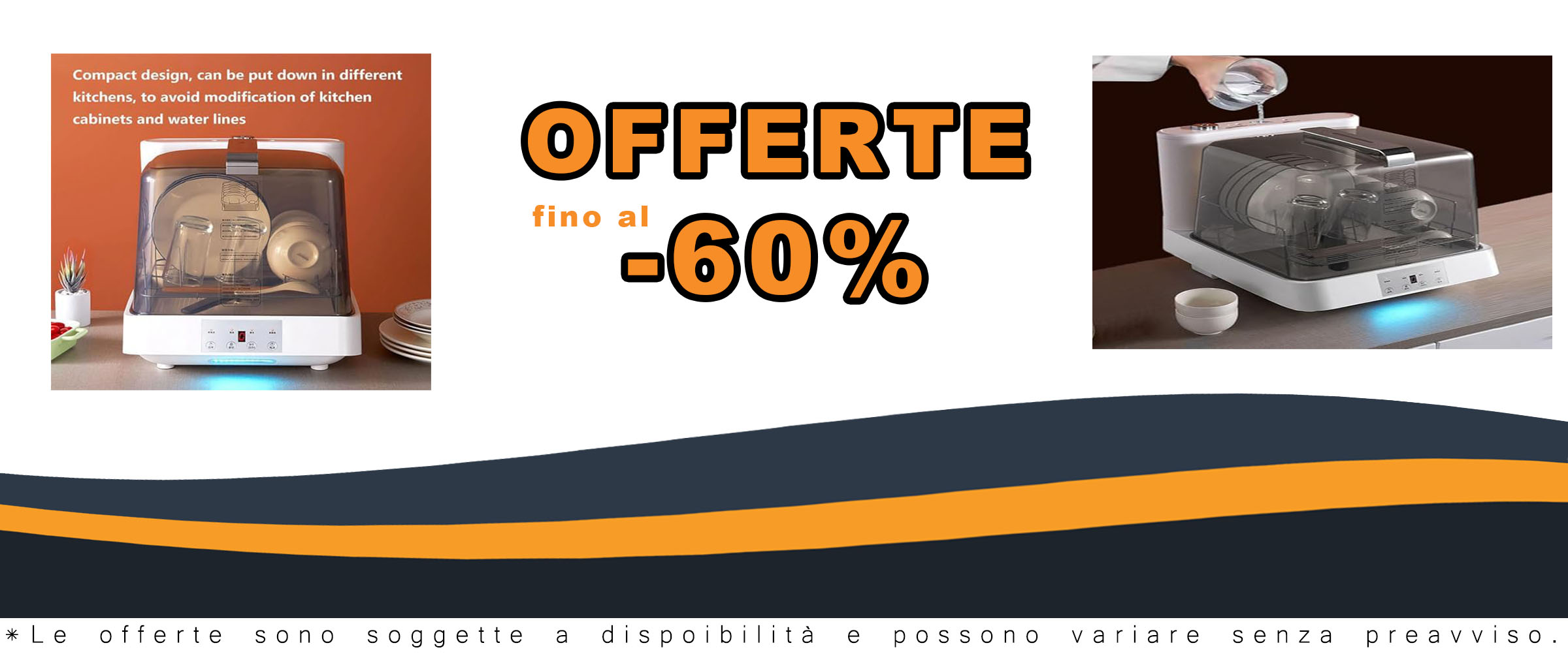 UIHECTA Lavastoviglie da Tavolo per Uso Domestico, Mini Lavastoviglie Automatica Intelligente, compatta con serbatoio acqua da 6L e funzione purificatrice per frutta e verdura.