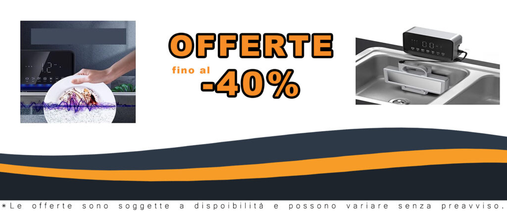 Lavastoviglie Automatica Ad Ultrasuoni per Uso Domestico, compatta e ideale per spazi ridotti, con basso consumo energetico.