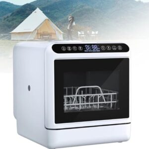 Lavastoviglie da tavolo MhWrghts, compatta e versatile, ideale per piccoli appartamenti e monolocali.