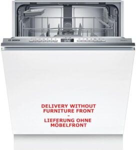 Bosch SMV4ETX08E, serie 4, Smart lavastoviglie completamente integrata 60 cm, cestino portaposate, lavastoviglie con programma assistente, particolarmente silenzioso, Rackmatic, apertura automatica