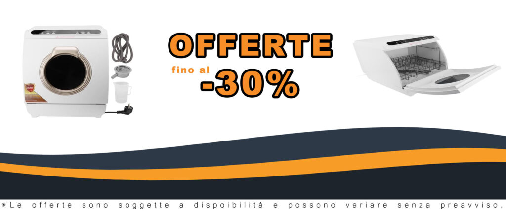 Mini lavastoviglie portatile compatta, ideale per appartamenti e uffici, con design sicuro per bambini e doppio getto d'acqua