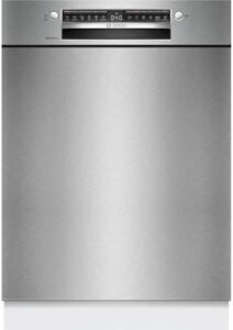 Bosch SMU4ETS08E Serie 4, lavastoviglie sottopiano 60 cm, silenziosa, con cestello regolabile e apertura automatica della porta