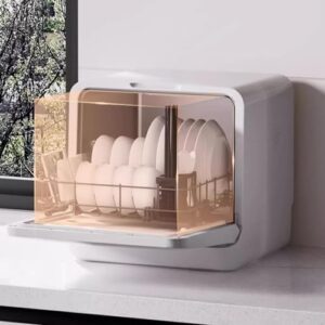 Lavastoviglie da appoggio automatica, ideale per spazi piccoli e con tecnologia inverter per un lavaggio efficiente.