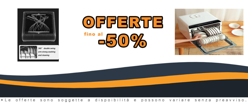 Lavastoviglie portatile WENNEWU con serbatoio d'acqua incorporato e display LED digitale