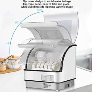 BLUNOA Lavastoviglie UV da Tavolo, con design compatto e tecnologia di disinfezione ultravioletta, ideale per 4-6 persone.