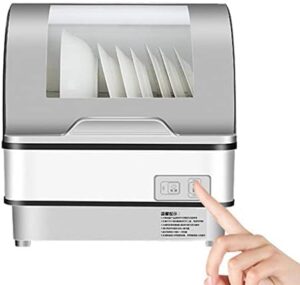 BLUNOA Lavastoviglie UV da Tavolo, con design compatto e tecnologia di disinfezione ultravioletta, ideale per 4-6 persone.