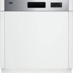 Lavastoviglie BEKO BDSN153E3X da incasso con 5 programmi e alta efficienza energetica.