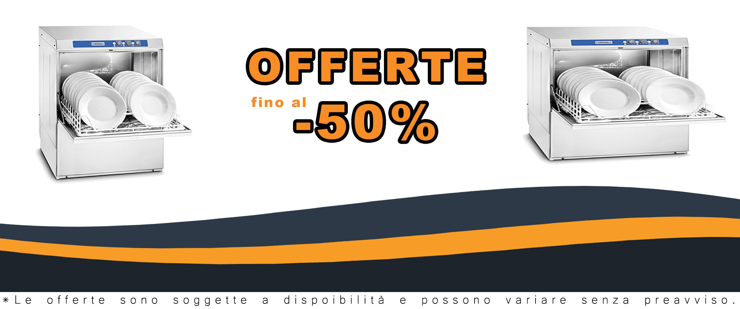 Casselin CLVA50 lavastoviglie 500 coperti, ideale per famiglie numerose e uffici, design compatto ed efficienza energetica.