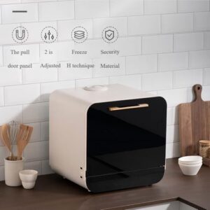 Lavastoviglie da tavolo compatta e multifunzionale, ideale per piccole cucine e hotel, senza necessità di installazione.