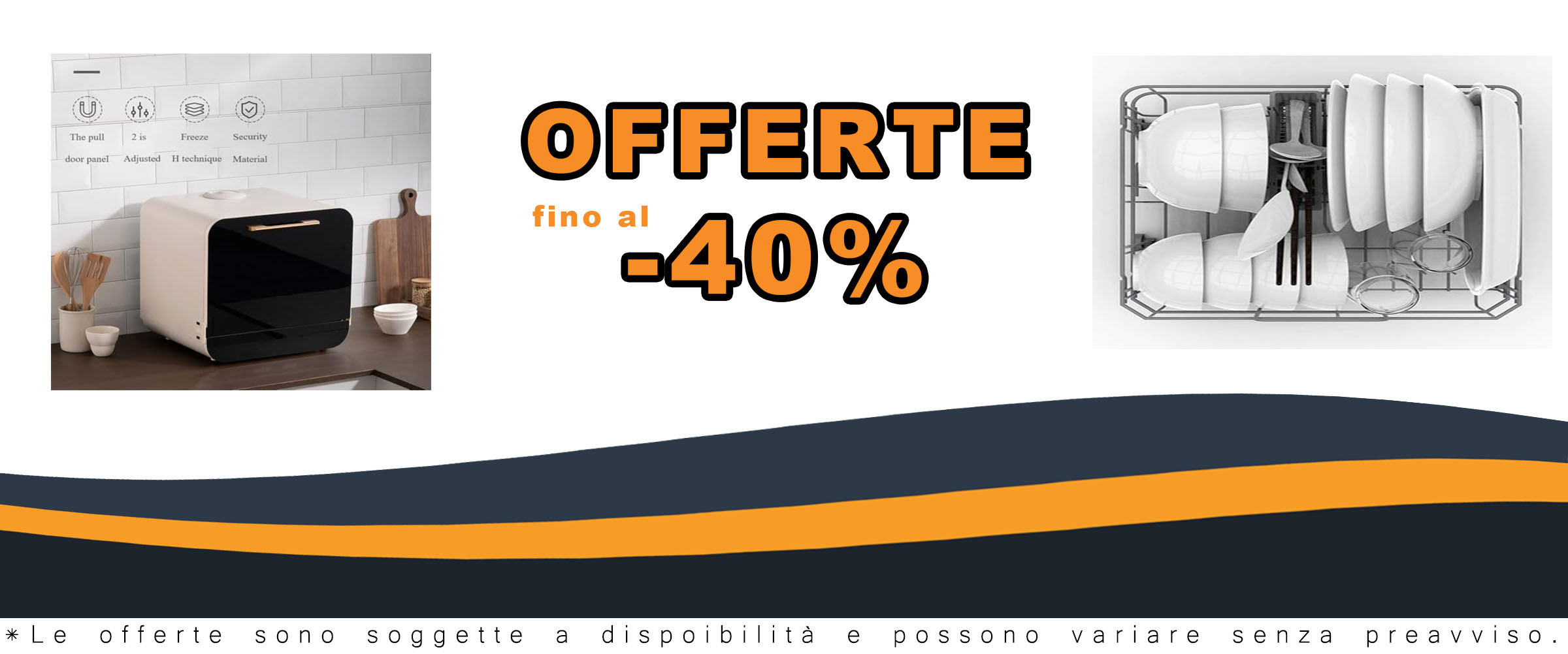 Lavastoviglie da tavolo compatta e multifunzionale, ideale per piccole cucine e hotel, senza necessità di installazione.