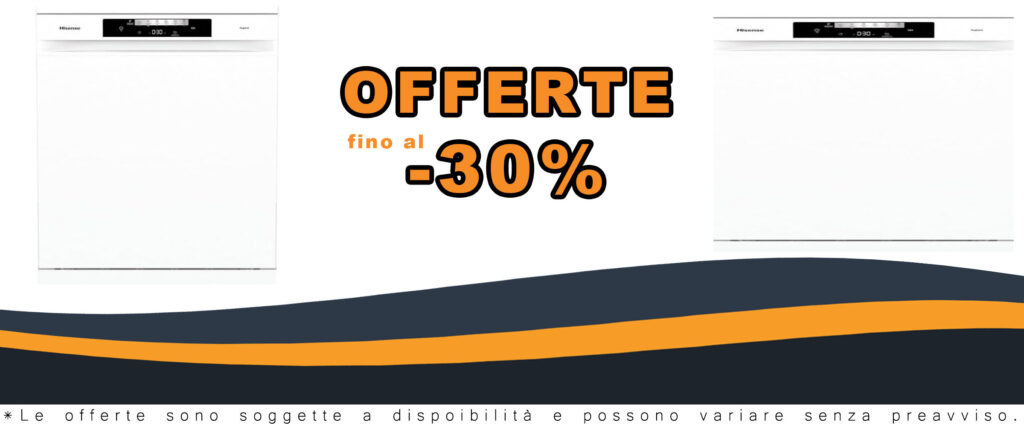Lavastoviglie Hisense HS642C60W, capacità 14 coperti, apertura automatica e controllo tattile