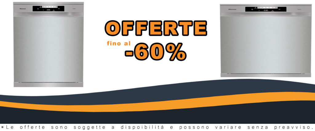 Hisense HS642C60X - Lavastoviglie indipendente da 14 servizi con apertura automatica della porta e lavaggio rapido