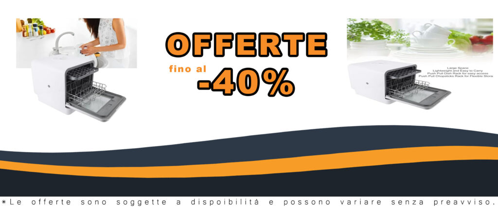 Mini lavastoviglie portatile con design a prova di perdite, ideale per appartamenti e uffici.