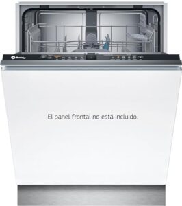 Balay Lavastoviglie Integrabile, 60 cm, InfoLight, Motore ExtraSilenzio, Bianco, 3VF5011NP - vista laterale con luce InfoLight accesa