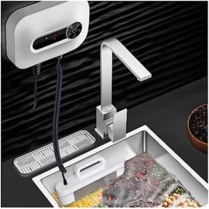 Lavastoviglie senza installazione con catalizzatore ad ultrasuoni, ideale per uso domestico e cucina compatta.