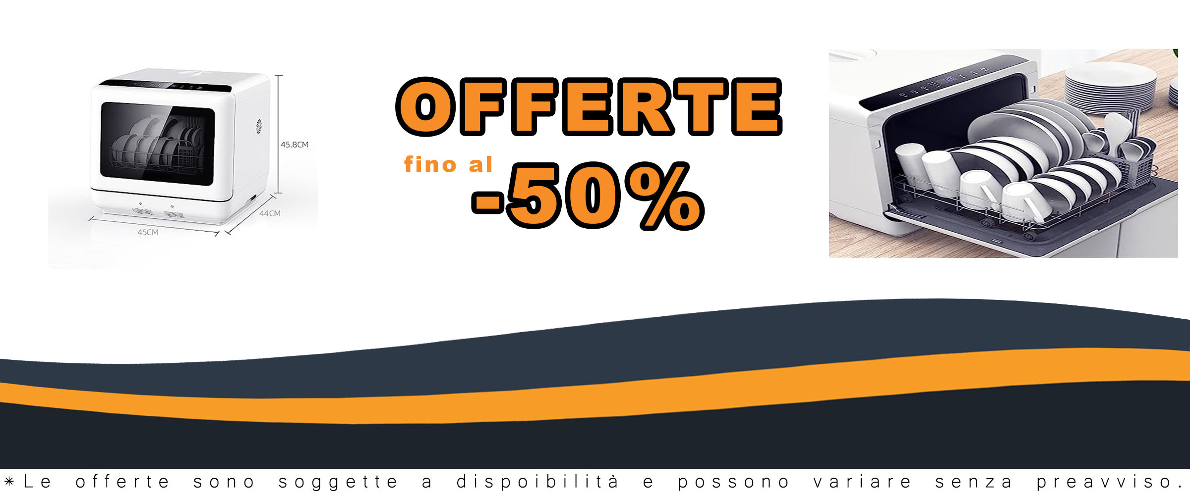 Lavastoviglie Piccola Automatica per Uso Domestico con funzione di asciugatura e spazzolatura, perfetta per l'installazione in cucina.