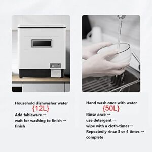 Lavastoviglie da tavolo 3 in 1 con funzione UV, lavaggio, asciugatura e sterilizzazione per uso domestico e professionale.
