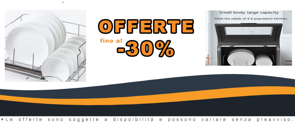 Mini lavastoviglie da banco automatico, lavapiatti portatile in acciaio inox con spray rotante a 360°