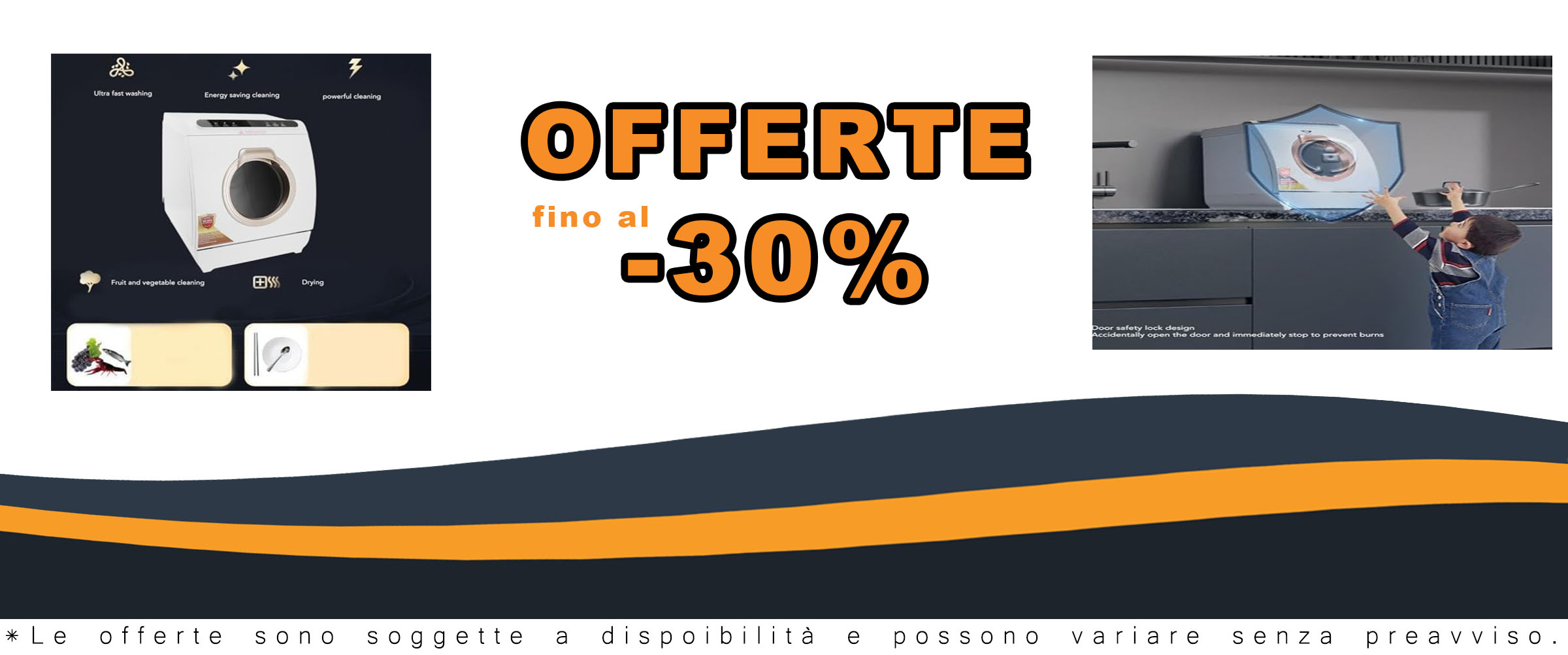 Lavastoviglie compatta da appoggio QLK T03, ideale per piccoli spazi e uffici con finestra panoramica e serratura di sicurezza