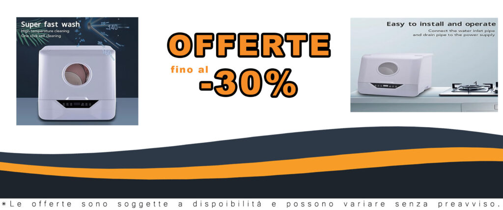 XHTLLO Mini Lavastoviglie Portatile Automatica, compatta e potente, ideale per piccoli spazi come appartamenti, dormitori e uffici.