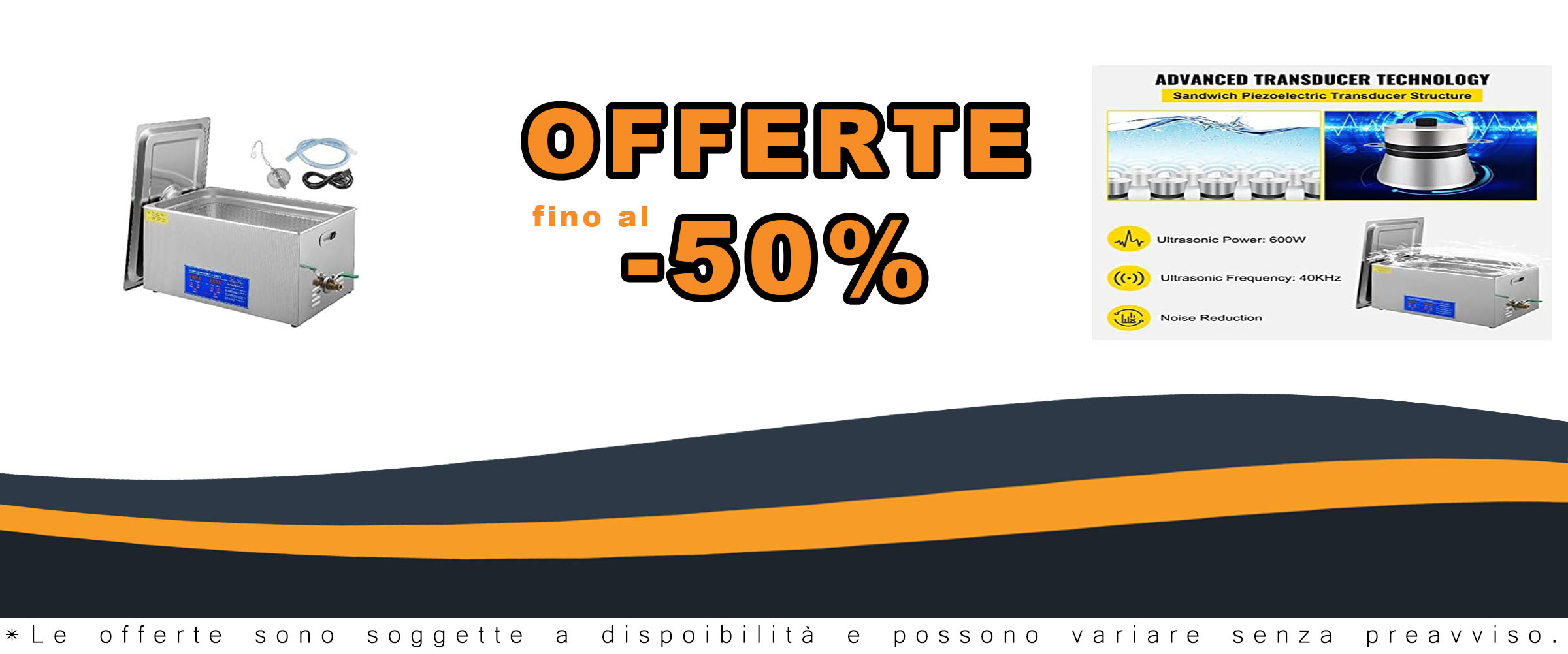 Pulitore ad Ultrasuoni Lave-Dishes 30L, ideale per pulire oggetti delicati in modo sicuro ed efficace, disponibile con un esclusivo codice sconto.