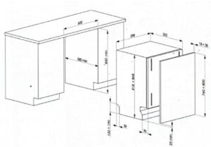 Whirlpool WP 3900 LP A scomparsa totale, lavastoviglie A+++ 13 coperti, design elegante a scomparsa totale