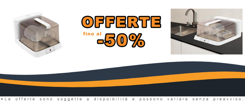 Mini lavastoviglie multifunzione compatta con ugello girevole a 360°, ideale per piccole case.