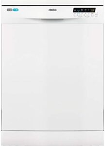 Lavastoviglie Zanussi ZDF26030WA con display LCD e motore inverter, perfetta per famiglie numerose.