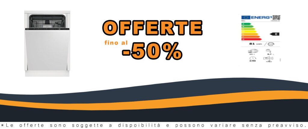 Lavastoviglie integrabile BEKO DIS48120 con terzo vassoio, capacità compatta e alta efficienza energetica.