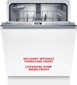 Lavastoviglie Serie 4 SMV4EAX28E, completamente integrata, in azione con design elegante e prestazioni elevate