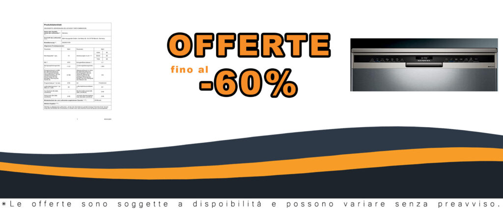 Siemens Lavastoviglie 60cm 13c 44db C acciaio inossidabile SN23EI14VE