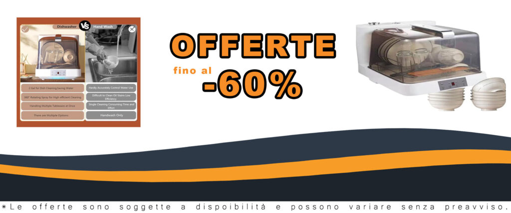 MhWrughts Lavastoviglie da Tavolo con Serbatoio d'Acqua Incorporato per Appartamenti e Uffici