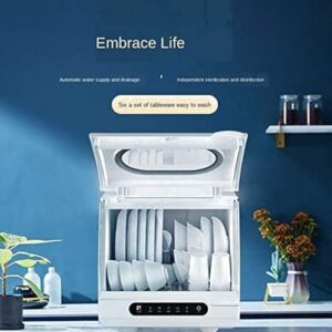Mini lavastoviglie portatile compatta da tavolo ideale per piccole cucine, efficiente e silenziosa