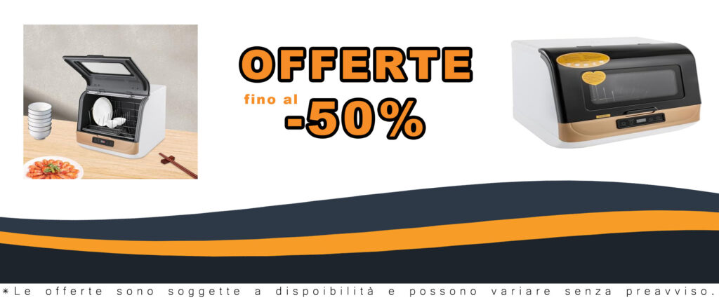 Lavastoviglie portatile mini, oro, perfetta per dormitori e camper