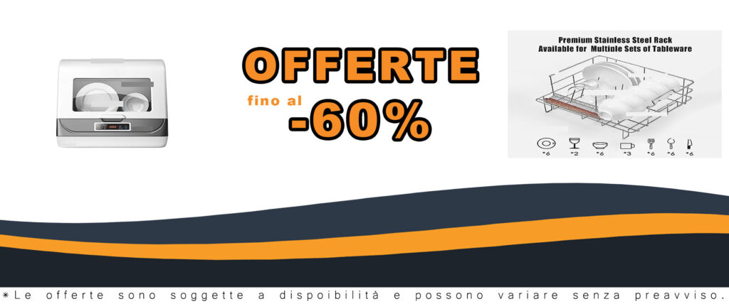 Lavastoviglie da appoggio color oro con rifornimento idrico automatico, ideale per piccole cucine, dormitori e camper.