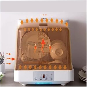 Mini lavastoviglie compatta per uso domestico, ideale per spazi ridotti, con funzioni di lavaggio, asciugatura e disinfezione automatiche.