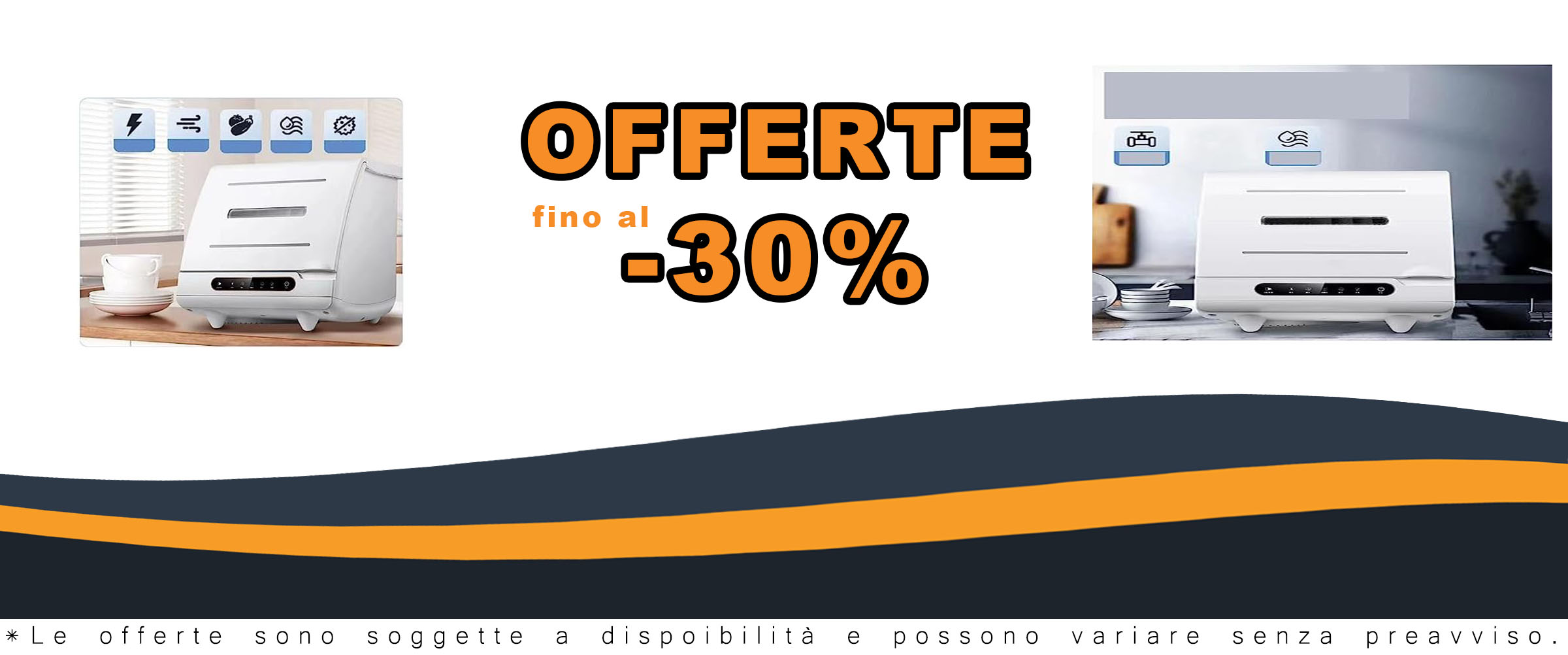 Lavastoviglie Famiglia in vista di profilo, compatta e moderna, con design salvaspazio e funzionalità avanzate di disinfezione intelligente.