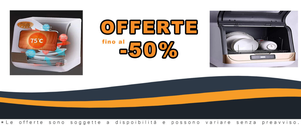 Gvqng Lavastoviglie Portatile da Appoggio, ideale per piccoli appartamenti, dormitori e camper, con 4 programmi di lavaggio automatici.