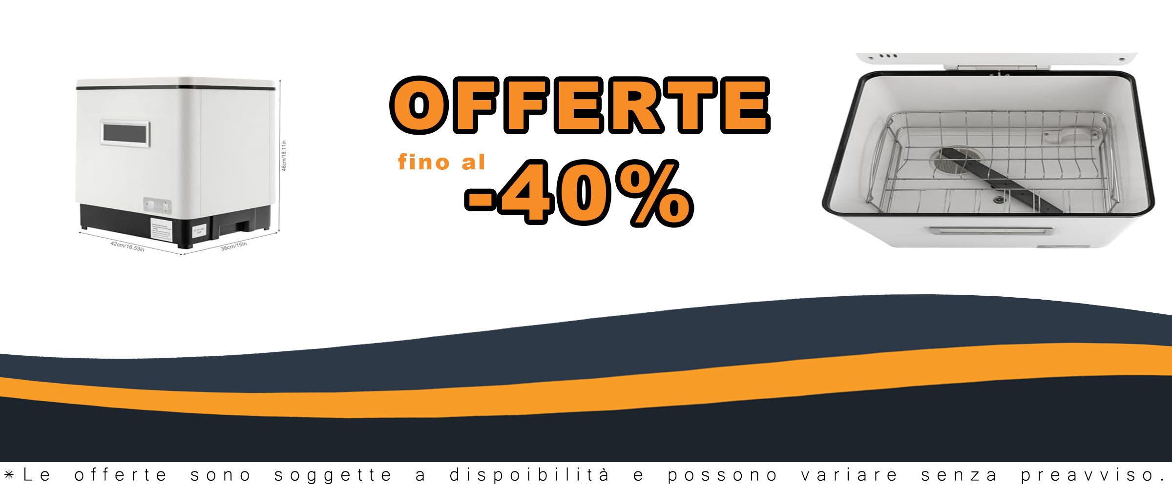 Lavastoviglie da tavolo 1500 W, mini lavastoviglie compatta ideale per spazi ridotti e appartamenti.  