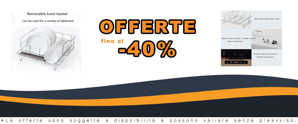 Lavastoviglie da tavolo compatta con 6 impostazioni, mini lavapiatti portatile, display LED, funzioni di lavaggio avanzate e spray rotante a 360°.