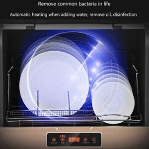 Lavastoviglie da tavolo compatta con 6 impostazioni di lavaggio, design portatile e display LED, ideale per spazi ristretti.