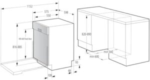 Piano cottura Gorenje GI643D90X in acciaio inox, dotato di tecnologia a induzione per prestazioni rapide e precise