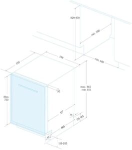 Lavastoviglie Edesa EDB4610I, modello compatto ed efficiente, perfetta per 10 coperti