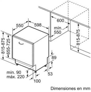 Siemens IQ300 SN63HX52AE Lavavajillas completamente integrado, modello elegante e silenzioso