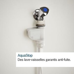 Lave-vaisselle intégrable BOSCH SMI6ECS00E SER6, 14 coperti, silenziosa e ad alta efficienza energetica, in bianco/metallic.
