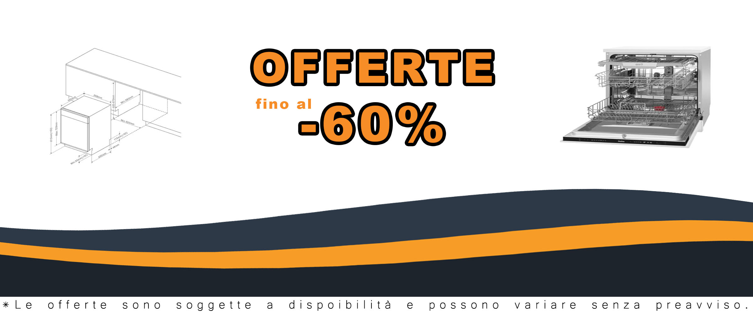 Lavastoviglie Amica EGSPV 594 400 completamente integrata con 14 coperti, funzione OpenDry e sistema Aquastopp  