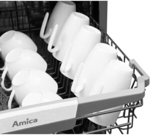 Lavastoviglie Amica EGSPV 590 900, modello a 60 cm con 14 set di piatti, 9 programmi e sistema Aquastopp
