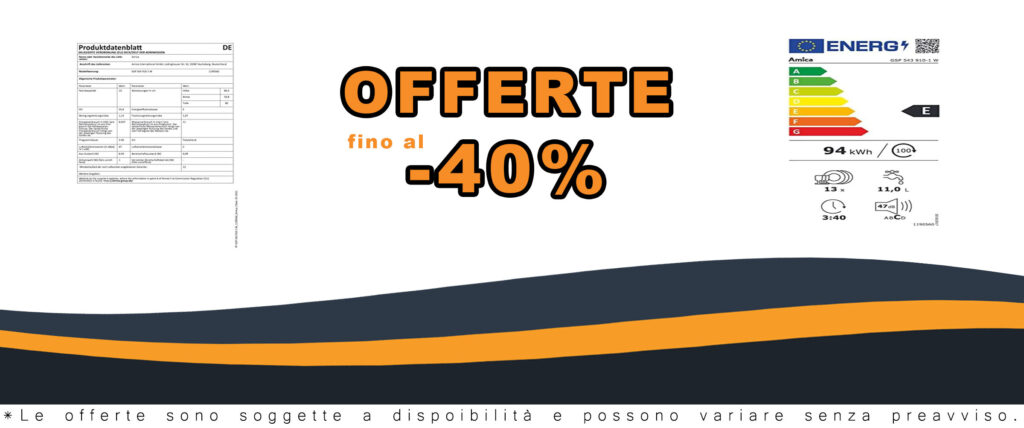 Amica GSP 543 910-1 W lavastoviglie bianca, 60 cm, con display LED e 6 programmi di lavaggio