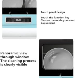 Mixtric Lavastoviglie da Tavolo, perfetta per lavare piatti, frutta, verdura e bicchieri, con display LED e design compatto.