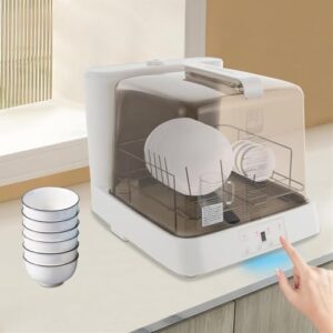 FZSERUN Lavastoviglie Portatile da Banco 800 W, design compatto e moderno, con programmi di lavaggio avanzati.